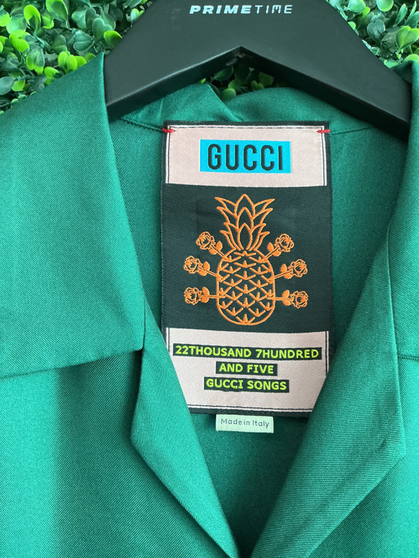 GUCCI MUSIXMATCH EDITION SILK BOWLING SHIRT