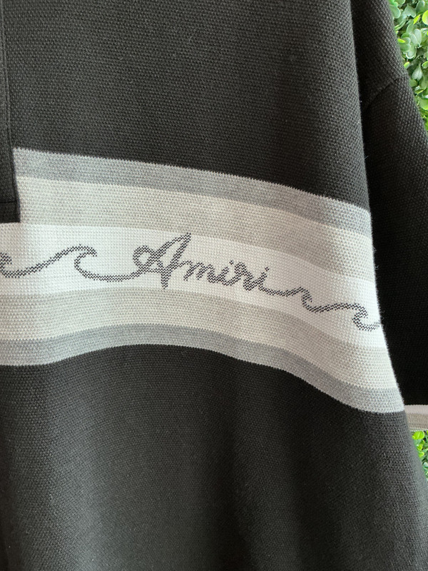 AMIRI WAVE BAJA STRIPE POLO