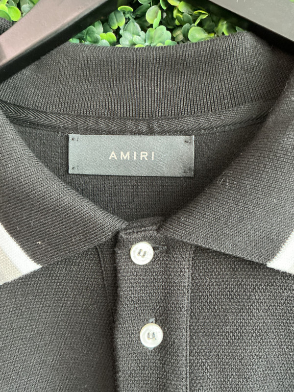 AMIRI WAVE BAJA STRIPE POLO