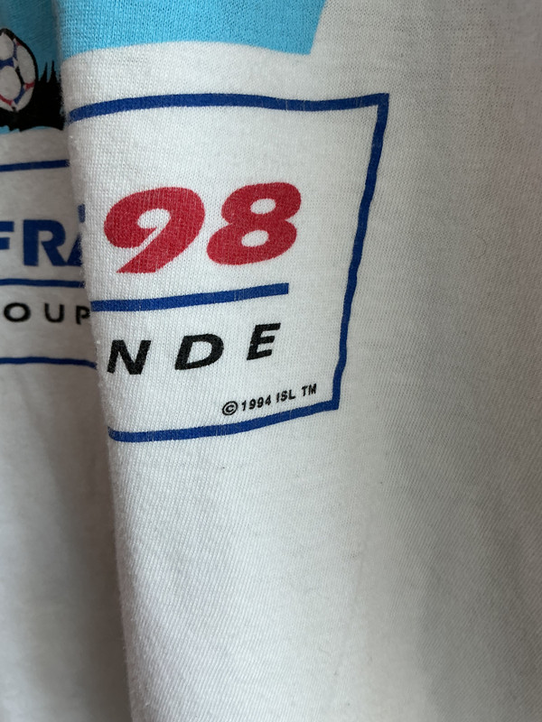 VINTAGE ARGENTINA FRANCE 98 COUP DE MONDE TEE