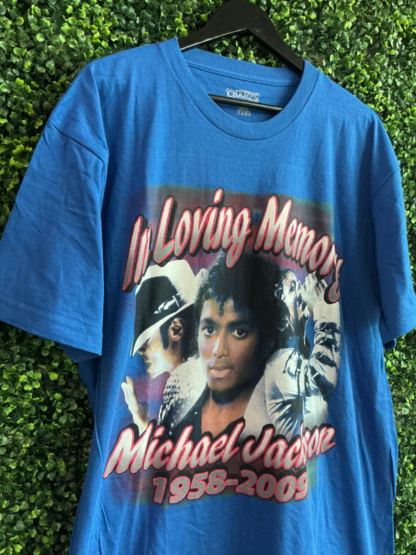 MICHAEL JACKSON BLUE MEMORIAL TEE