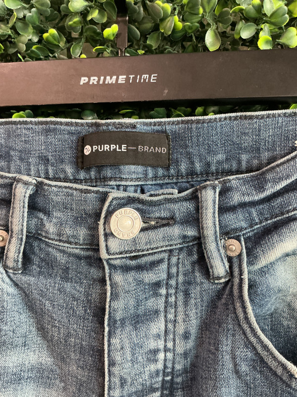 PURPLE BRAND SHADOW REPAIR P002 INDIGO WASH DENIM JEANS (SZ 29)