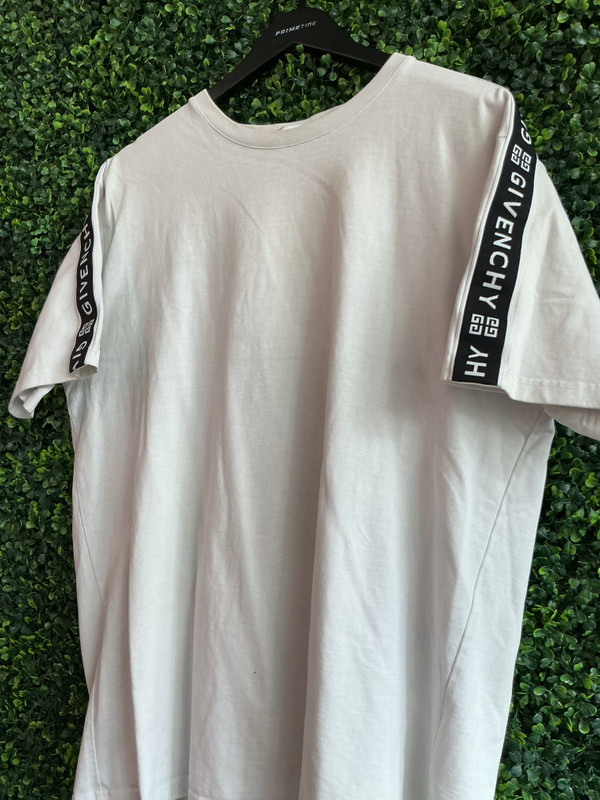 WHITE GIVENCHY SIDE LOGO TEE