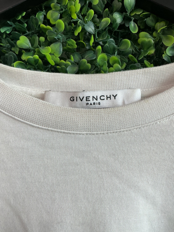 WHITE GIVENCHY SIDE LOGO TEE