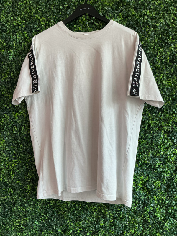WHITE GIVENCHY SIDE LOGO TEE