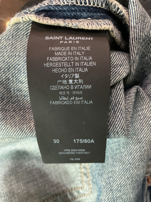 SAINT LAURENT D18 M/SL-LW JEANS (SZ 30)