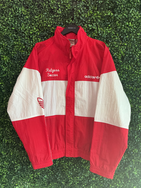 RARE VINTAGE RUTGERS SOCCER ADIDAS WINDBREAKER