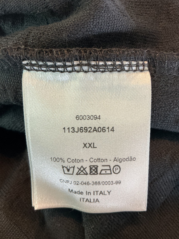 DIOR OBLIQUE MONOGRAM BLACK TERRY COTTON SHIRT