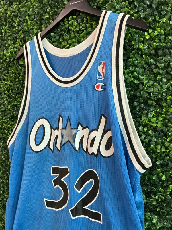 VINTAGE SHAQUILLE O'NEAL ORLANDO MAGIC CHAMPION JERSEY