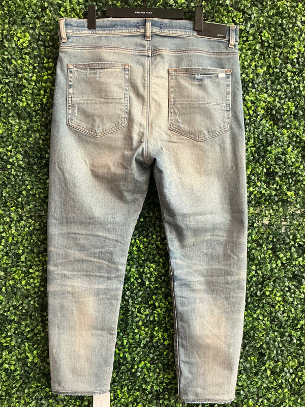 AMIRI ORANGE PATCH DENIM (SZ 38)