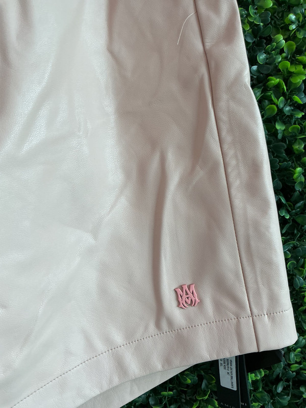 BRAND NEW AMIRI VEGAN LEATHER SHORTS
