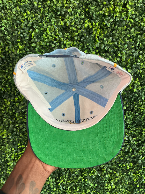DEADSTOCK VINTAGE MICHIGAN WOLVERINES LIGHT WASH DENM SNAPBACK