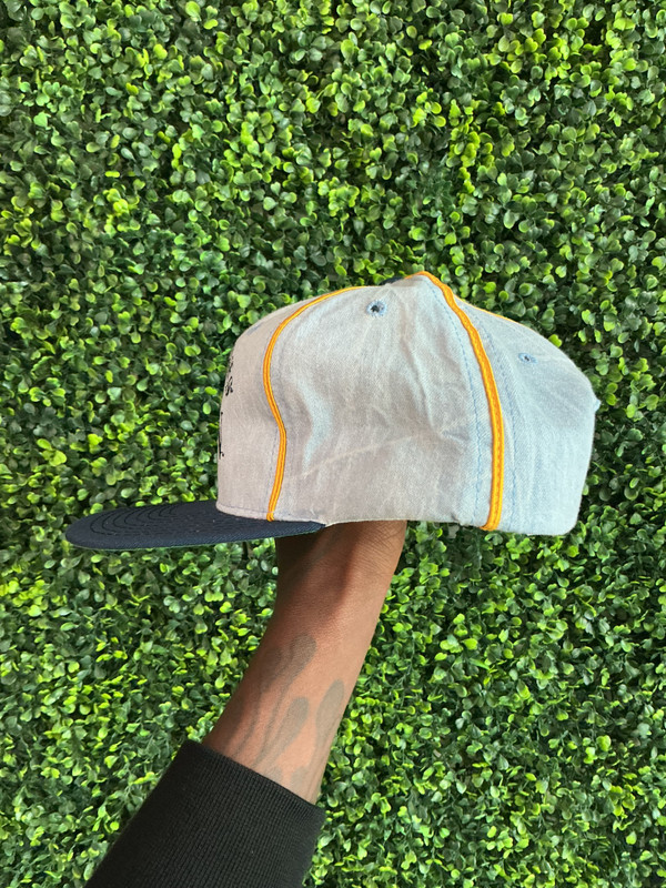DEADSTOCK VINTAGE MICHIGAN WOLVERINES LIGHT WASH DENM SNAPBACK