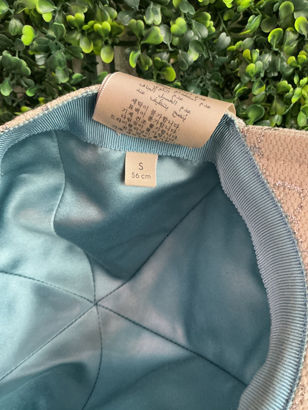 GUCCI CANVAS LAME GG MONO RUSH CAP (SZ S)