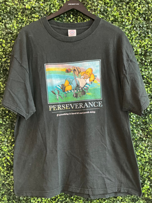 VINTAGE HOMER SIMPSON PERSEVERANCE TEE (SZ XL)