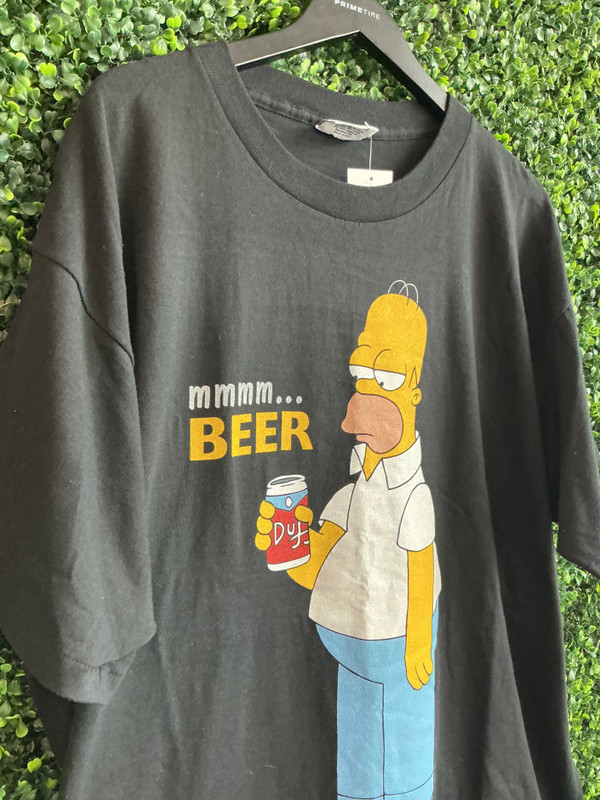VINTAGE 1997 HOMER SIMPSON DUFF BEER TEE (SZ XL)