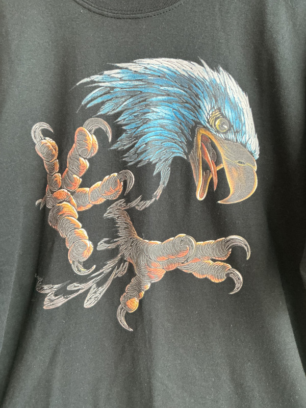 VINTAGE BALD EAGLE & TALONS TEE (SZ XL)