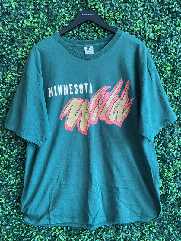 VINTAGE MINNESOTA WILD STARTER LOGO TEE (SZ XL)