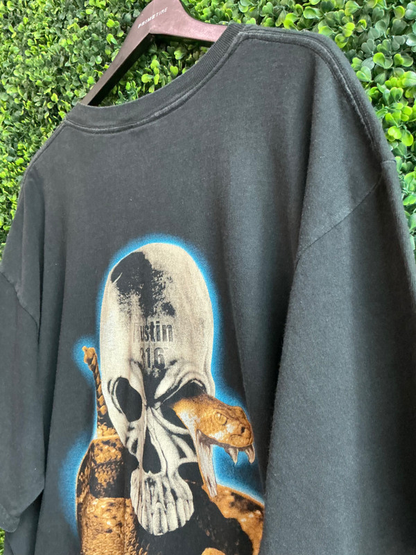 VINTAGE STONE COLD SKULL & RATTLE SNAKE TEE (SZ XL)