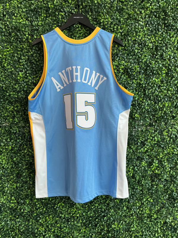 CARMELO ANTHONY DENVER NUGGETS AUTHENTIC MITCHELL & NESS JERSEY