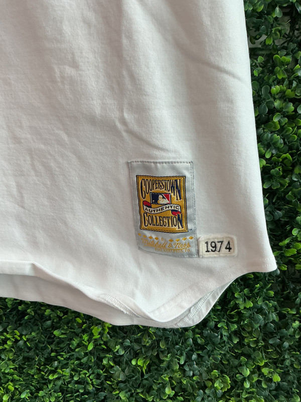 VINTAGE HANK AARON ATLANTA BRAVES MITCHELL & NESS AUTHENTIC JERSEY