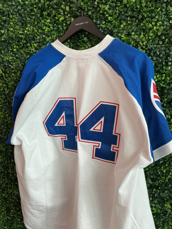 VINTAGE HANK AARON ATLANTA BRAVES MITCHELL & NESS AUTHENTIC JERSEY