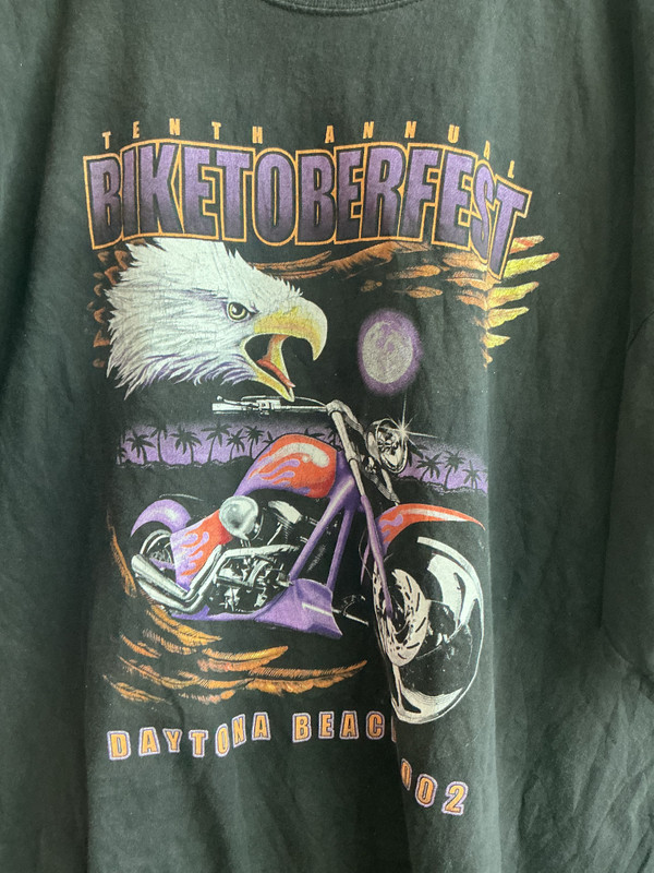 VINTAGE DAYTONA BEACH 2002 BIKETOBERFEST TEE
