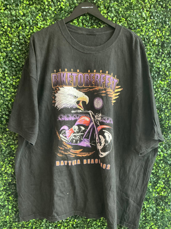 VINTAGE DAYTONA BEACH 2002 BIKETOBERFEST TEE