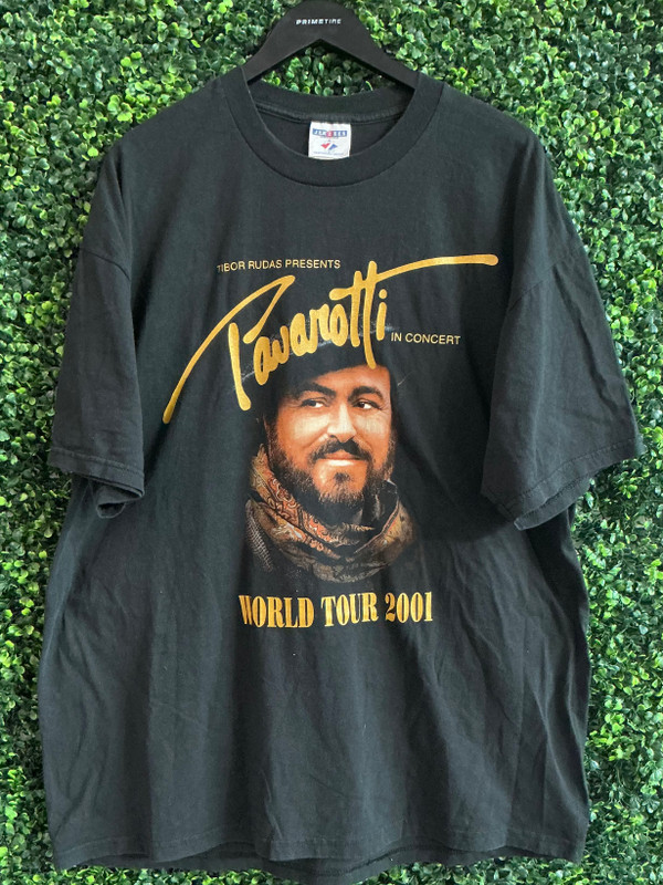 VINTAGE PAVAROTTI WORLD TOUR 2001 TEE