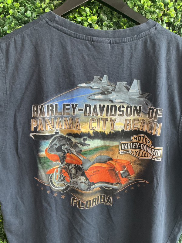 HARLEY DAVIDSON ROUND LOGO PCB FLORIDA SLEEVELESS TEE