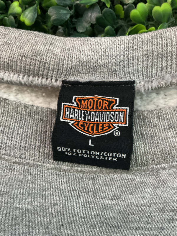 VTG HARLEY DAVIDSON GREY CREWNECK