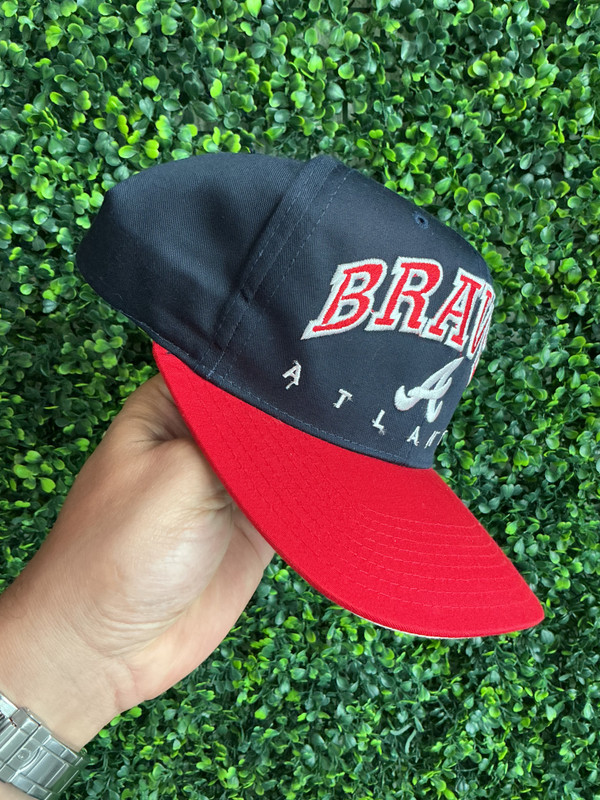 VTG ATLANTA BRAVES ARC LOGO DREW PEARSON SNAPBACK