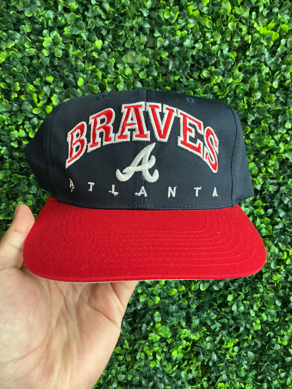 VTG ATLANTA BRAVES ARC LOGO DREW PEARSON SNAPBACK
