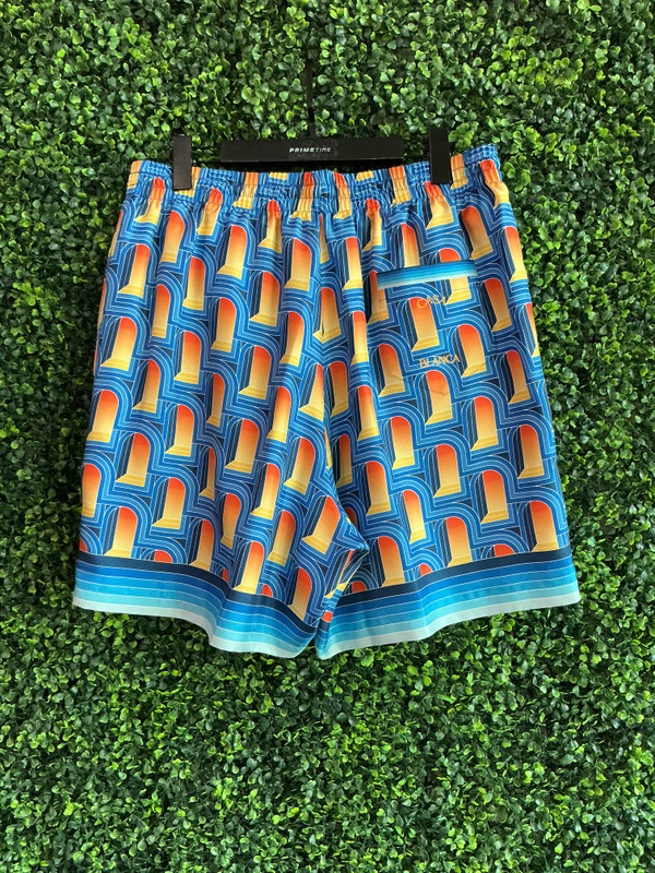 CASA BLANCA L'ARCHE DE NUIT SILK SHORTS (SZ XL)