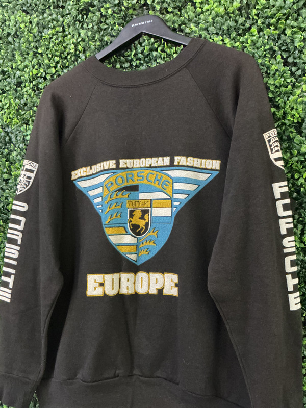 VINTAGE PORSHE EXCLUSIVE EUROPEAN FASHION CREWNECK