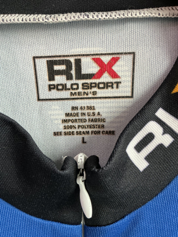 VINTAGE POLO RLX SPORT CLIFF BAR CYCLING JERSEY
