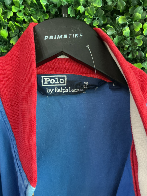VINTAGE POLO RALPH LAUREN  CP-93 ZIP UP BLUER JACKET (SZ L)