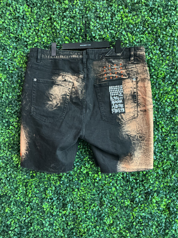KSUBI DENIM ACID WASH  SHORTS (SZ 36)