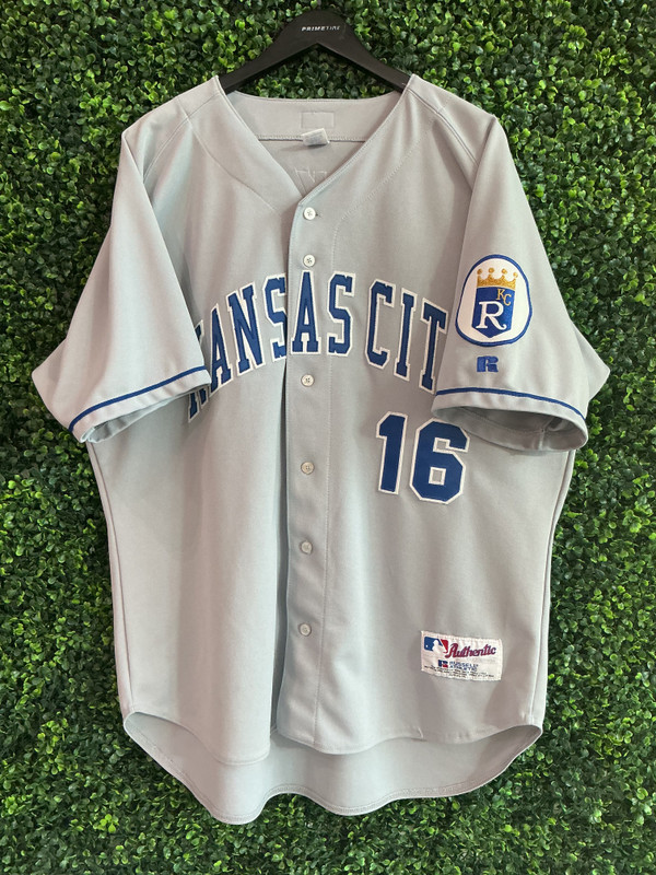 VINTAGE BO JACKSON KANSAS CITY ROYALS RUSSELL ATHLETIC AUTHENTIC JERSEY