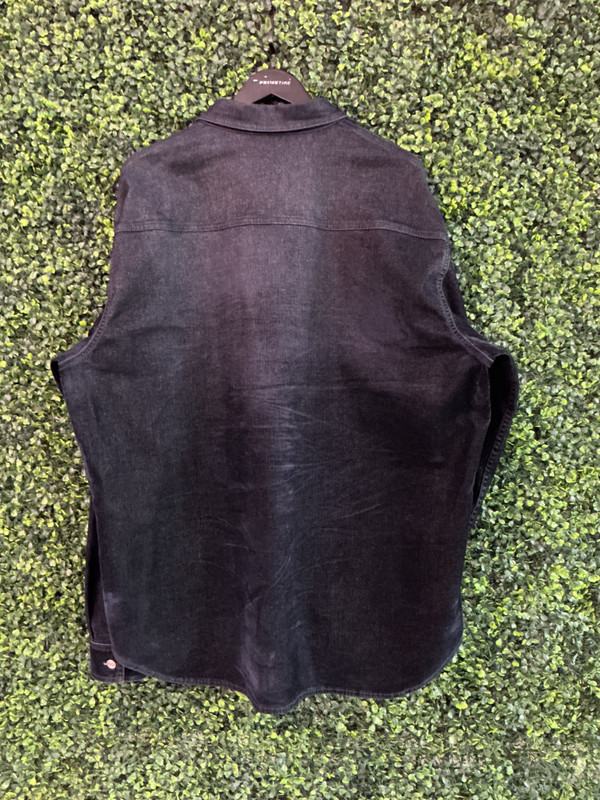 DIOR FAUX DENIM VISCOSE VELVET WORK SHIRT