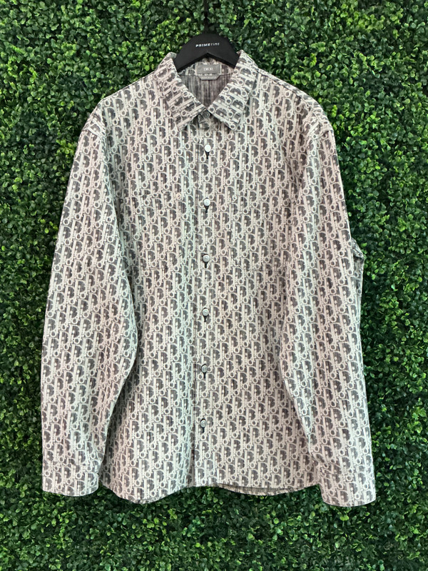 DIOR OBLIQUE GREY OVERSHIRT