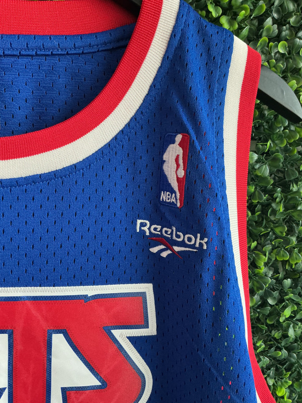 VINTAGE DRAZEN PETROVIC NJ NETS REEBOK SWINGMAN JERSEY