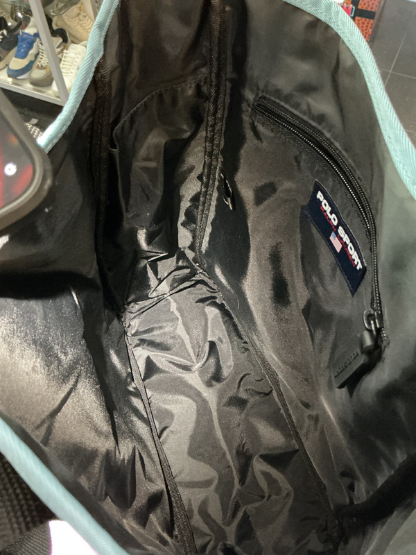 VINTAGE POLO SPORT SKY BLUE NYLON BAG