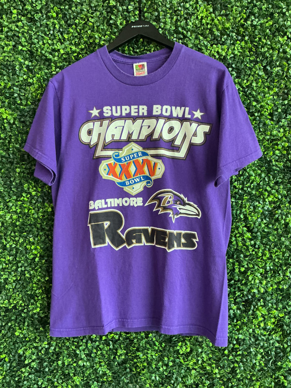 VINTAGE BALTIMORE RAVENS SUPER BOWL XXXV CHAMPIONS TEE