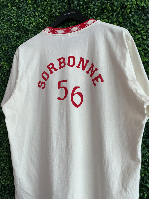 WALES BONNER EMBROIDERED NECKLINE TEE