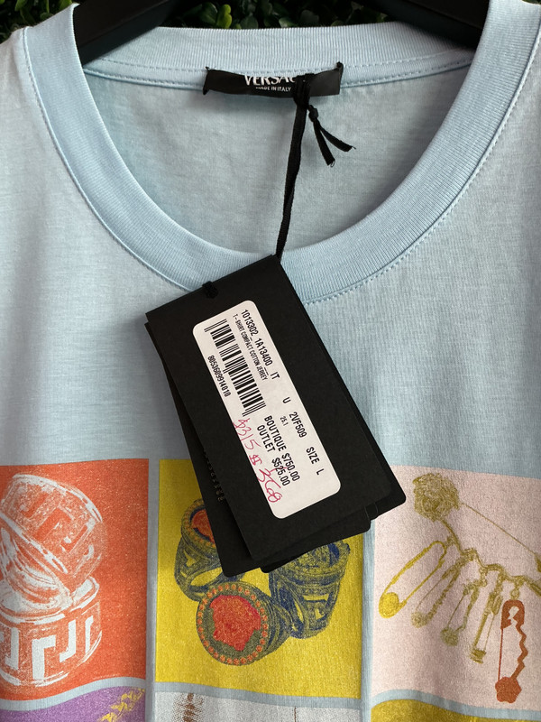 BRAND NEW VERSACE LOGO PRINTED TEE