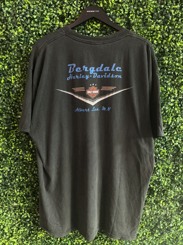 VINTAGE HARLEY DAVIDSON BERGDALE ALBERT LEA MN TEE