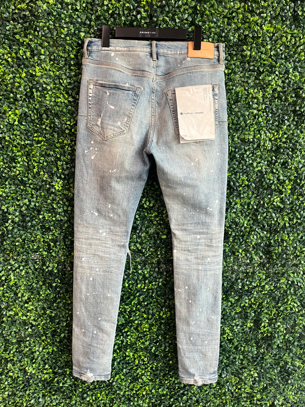 PURPLE-BRAND PAINT SPLATTER DISTRESSED DENIM (SZ 30)