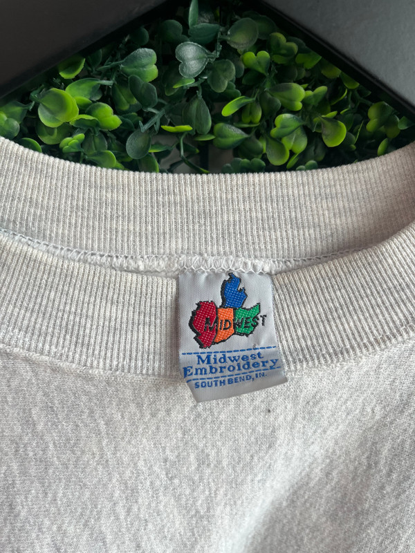 VINTAGE 1996 NORTH WESTERN WILDCATS ROSE BOWL EMBROIDERED CREWNECK (SZ L)