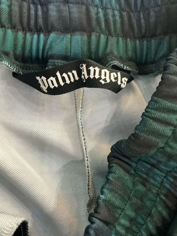 PALM ANGELS TARTAN PRINT TRACK PANTS